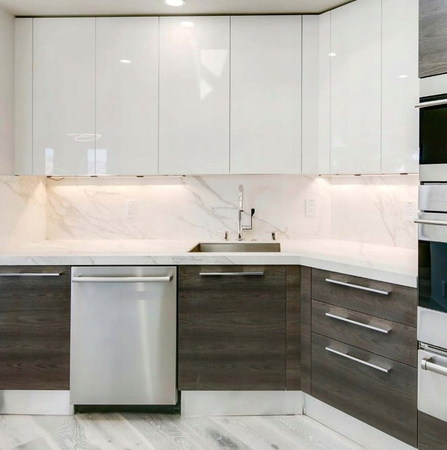 LED-Unterschrankleuchte Möbelleiste 2W 4500K 30cm mit Bewegungsmelder Silber