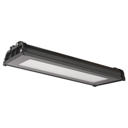 Industrielle lineare LED-Hochregallampe 100W 11000lm 5000 Kalt 110° Schwarz IP65 Masterled