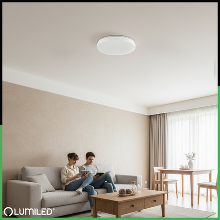 LED Plafond Aufbaumontage 24W 4000K CELIS Rund IP44 Bewegungsmelder ALS LUMILED