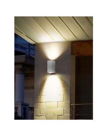 Wandleuchte ENDURA Classic Square UpDown Weiß