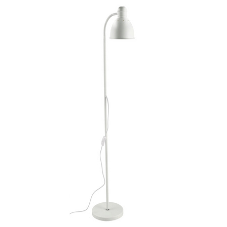 Nachttisch-Lesestehlampe E27 140cm verstellbar Weiß