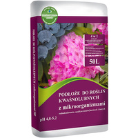 Bodensubstrat für azidophile Blaubeer- und Blumenpflanzen 50 l mit Mikroorganismen pH 4,8 - 5,2