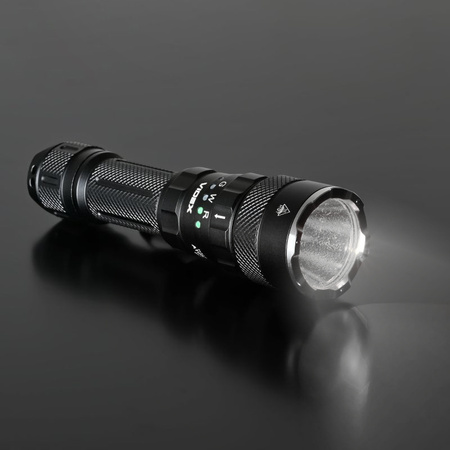 LED Wiederaufladbare Hand-Taschenlampe 3 Lichtfarben 20W 2000lm 5000K Schwarz IP68 Videx