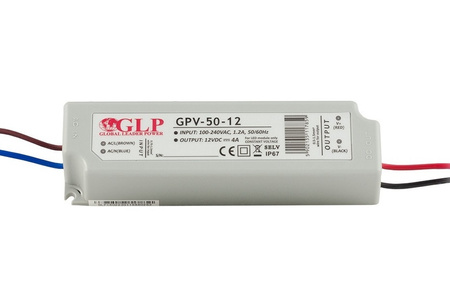 SPANNUNG LED-Netzteil 24V 48W 2A GPV-50-24 GLP IP67 HERMETIC