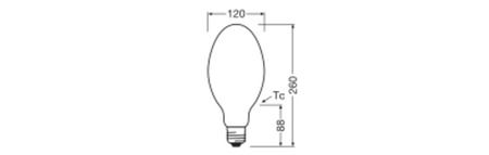LED Lampen HQL E40 60W = 250W 9000lm 4000K Neutralweiß FILAMENT LEDVANCE