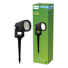LED Reflektor Gartenlampe 1.5W 180lm 2700K Schwarz Reuel Ultra Effizient Philips