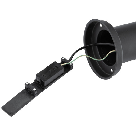 Gartenlampe für den Außenbereich E27 schwarzer Pfosten 65cm mit 230-V-Fassung