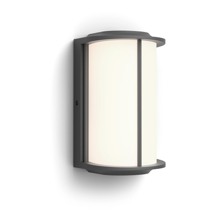 Garten-Wandleuchte LED-Fassadenleuchte für den Außenbereich 4.3W 800lm 2700K IP44 Anthrazit Reese Ultra Efficient Philips