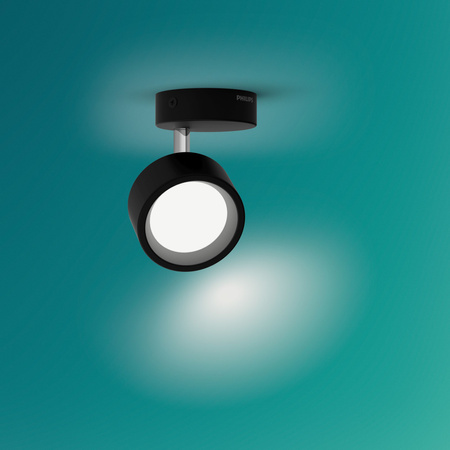 Wandleuchte LED-Wandleuchte 5.5W 550lm 2700K Schwarz Bruder Philips