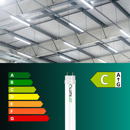 LED Leuchtstofflampe G13, Leuchtstoffröhre T8 9W 6500K 60cm 160lm/W kalt LUMILED