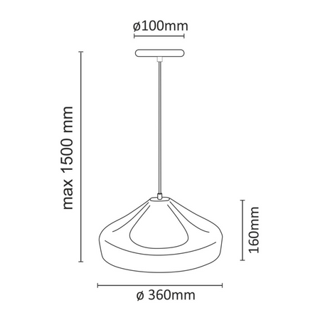 Hängelampe E27 Weiß Gavle Sanico Goldlux
