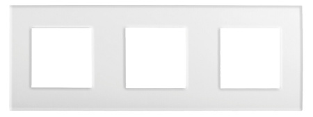 Dreifachrahmen Vertikale Aufputzsteckdose Weiß OFFICE Kanlux