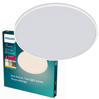 Plafond LED-Anbauleuchte OZZIET 36W 2700K 50cm Weiß Rund PHILIPS