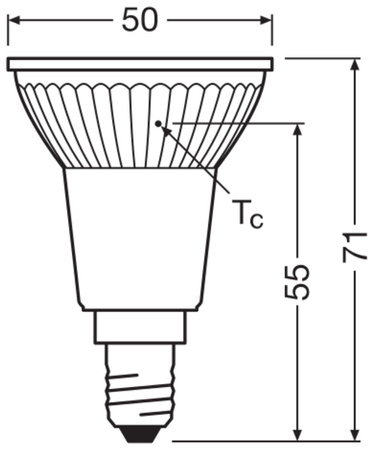 LED Leuchtmittel E14 R50 4,5W = 50W 350lm 2700K Warm 36° OSRAM STAR