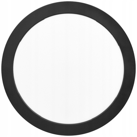 Deckenaufbauleuchte LED-Panel 24W 4000K Schwarz rund Proma LVT