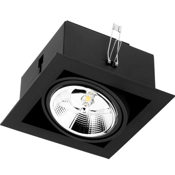 Einbaustrahler GU10, ES111 Einbauspot HALOGEN Quadrat beweglich Schwarz CANIS LUMILED