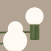 Kronleuchter Pendelleuchte 6x G9 Aluminium Grün Olive Halo French Sky SL.1832 Sollux