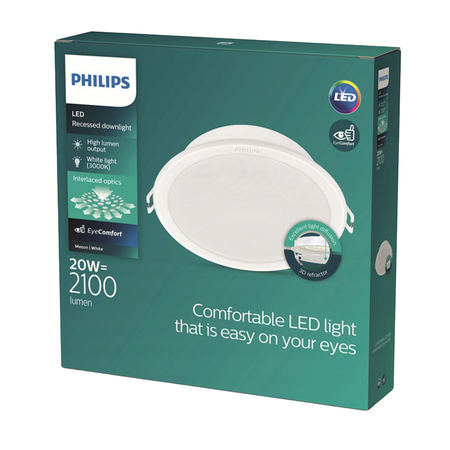 LED-Paneel Einbauleuchte MESON 20W 3000K 19cm Rundes Downlight PHILIPS