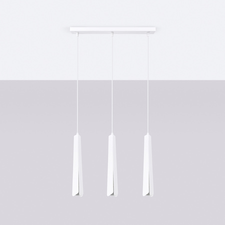 PRYSM 3L 3xG9 Weiß Skandinavische Pendelleuchte SOLLUX