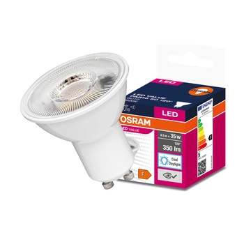 GU10 LED Leuchtmittel 4,5W = 35W 350lm 6500K kalt 120° OSRAM Value