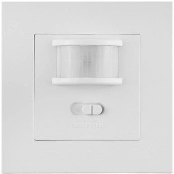 PIR-Bewegungs- und Dämmerungssensor Unterputzmontage 160° 9 m intern für Box Weiß