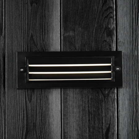 Gartenwandleuchte Elevation LED Wandleuchte 6W SCHWARZ POLA