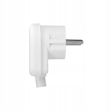 Winkelstecker UNI-SCHUKO-Stecker mit Erdung lösbar weiß ORNO