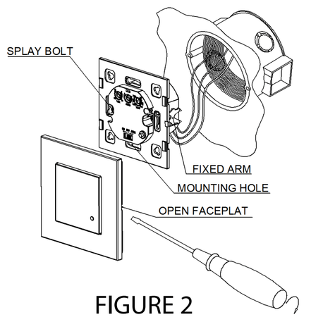 Mikrowellen-Bewegungsmelder 180° IP20 SCHWARZ Unterputz-Wandmontage verstellbar V-TAC