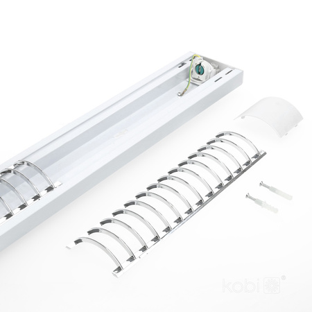 LED-Linearleuchte G13 120cm Grau Zebra Kobi