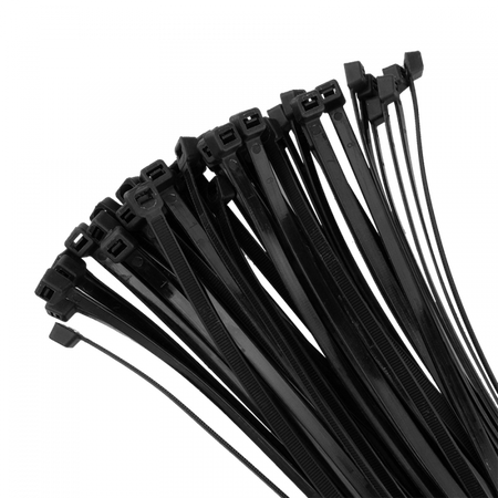 Kabelbinder 7,6x500 mm Schwarz UV TRACKS Zipper Ties OK-76500B .MORE 50 pcs.