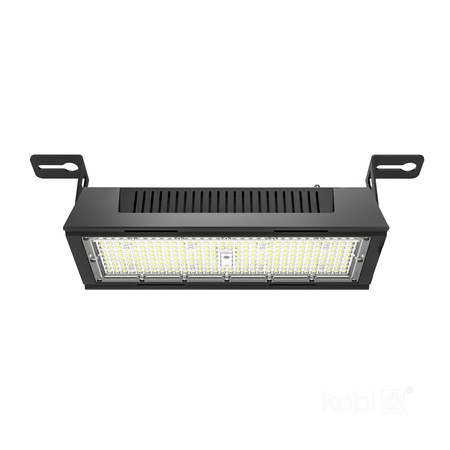 Industrielle LED-Hallenleuchte 120W 20400lm 4000K Neutral Schwarz IP65 IK09 Nico Pro Kobi