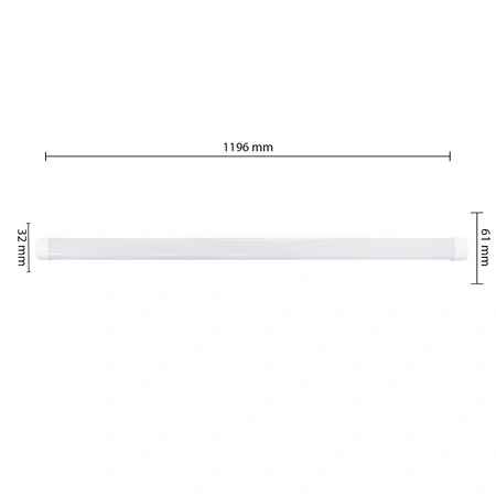 LED Lineare Leuchte 36W 3820lm 6500K Kalt 120° Weiß Flach Masterled