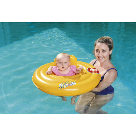 Aufblasbares Schwimmrad Kinderpool Sitz Gelb