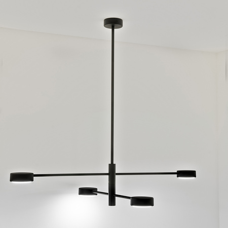 LED Pendelleuchte 4x GX53 Wall Schwarz OVILO LUMILED