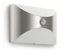 HERB IR myGarden LED-Gartenwandleuchte 6W 2700K IP44 mit Bewegungssensor Silber PHILIPS