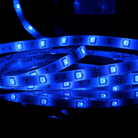 LED Streifen 14W RGB 150LED SMD 5m + Controller + Netzteil