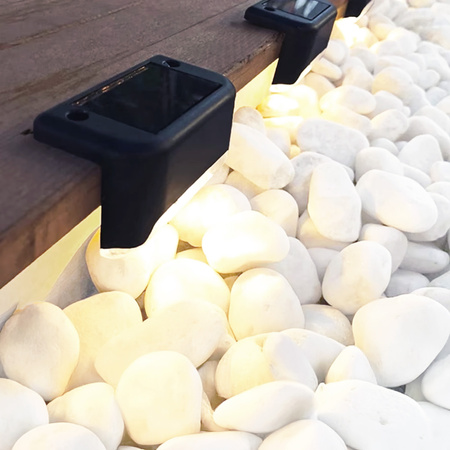 2x Solar LED Treppenhaus Leuchte Ornamental Lampe Dämmerungssensor IP44 Warm