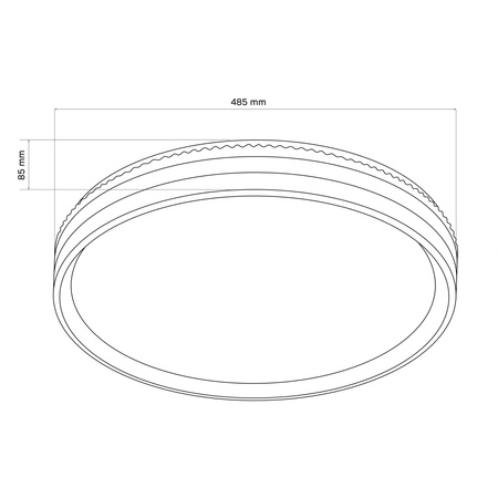 LED Plafond Deckenleuchte 72W 8000lm CCT 120° Weiß Schwarz IP44 Pilot Dimmbar Barbara Sanico Goldlux