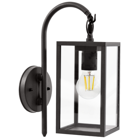 Gartenwandleuchte Down Elevation Lamp Malmo E27 IP44 Graphit - GOLDLUX (Polux)