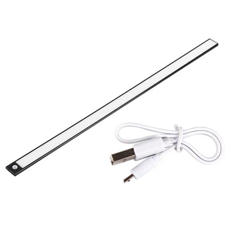 LED-Unterschrankleuchte Möbelleiste 3W 4500K 50cm mit Bewegungsmelder Schwarz