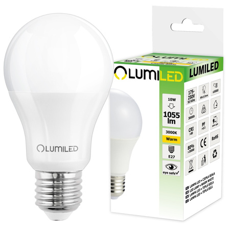 LED Plafond Deckenleuchte 41cm 2x E27 Schwarz Quadratisch + 2x LED Birne 10W 3000K Lumiled