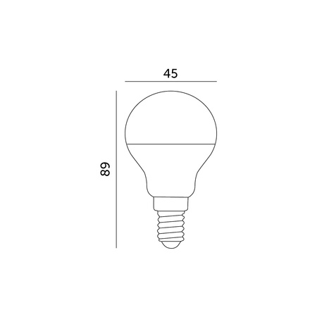 LED-Lampe E14 Ball 9W 806lm 3000K Warm 180° LED2B Kobi