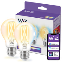 2x LED-Lampe E27 A60 7W = 60W 2700-6500K FILAMENT SMART WiFi WiZ