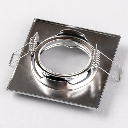 Halogen-Einbauleuchte Bewegliches Quadrat PICTOR Chromblech MR16 GU10 LUMILED