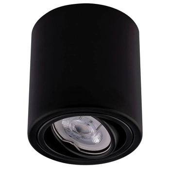 Aufbauleuchte HALOGEN Aluminium Schwarz SPOT TUBE 10cm für LED GU10 Bellalux