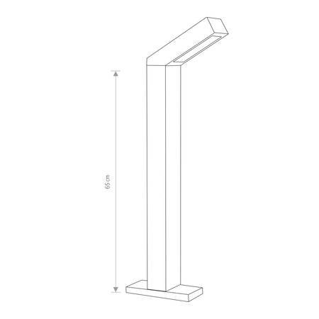 Outdoor-Gartenlampe LHOTSE LED 4448 IP54 9W 3000K Graphitstange Nowodvorski