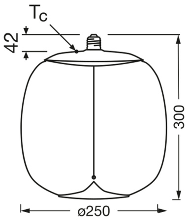 Dekorative LED-Glühbirne E27 4W = 10W 100lm 1800K Warm 320° Smoke Filament Vintage 1906 Osram