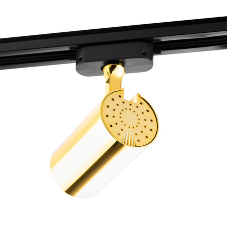 GU10 GOLD Stromschienenstrahler für einphasige Stromschienen Verstellbare Stromschienenleuchte SPOT-Lampe