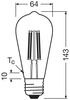 LED-Lampe ST64 E27 2.2W = 40W 470lm 4000K Neutral 330° Glühfaden CLASSIC ENERGY EFFICIENCY Osram