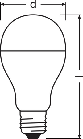 2x LED Lampen E27 A60 19W = 150W 2452lm 2700K Wärme 200° OSRAM VALUE